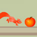 可爱松鼠检水果